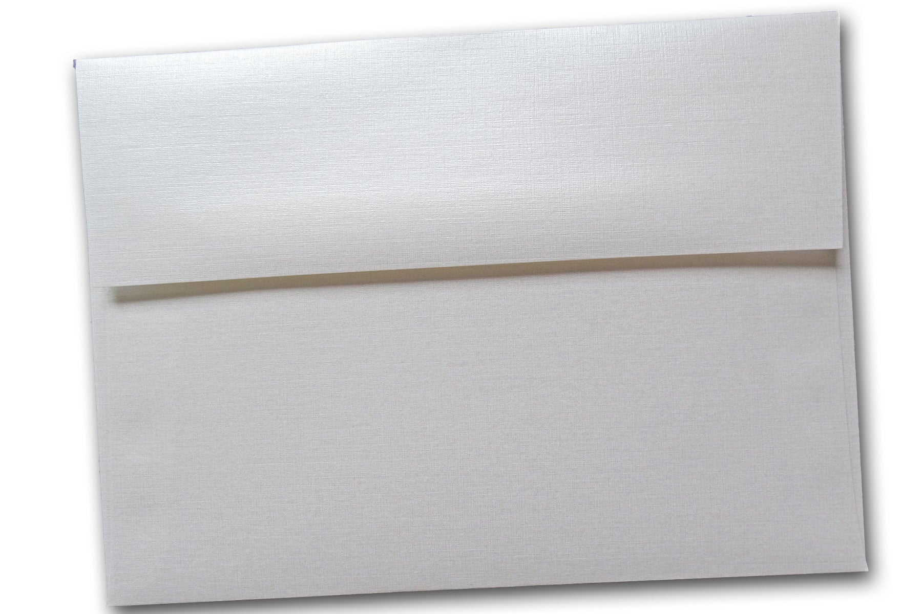 Classic Linen WHITE PEARL A7 envelopes for 5x7 inch invitations -  CutCardStock